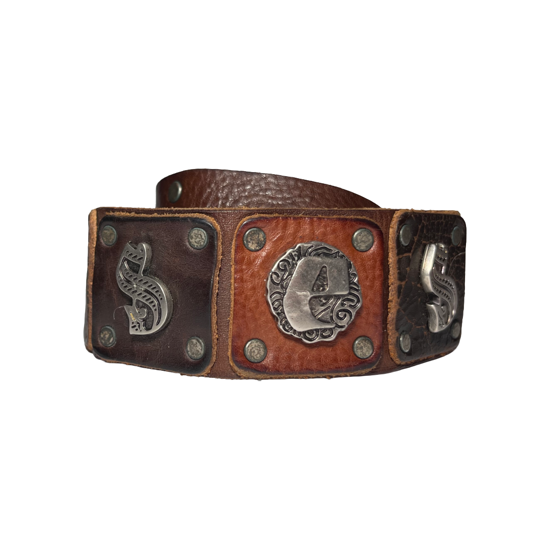 Genuine leather vintage belt