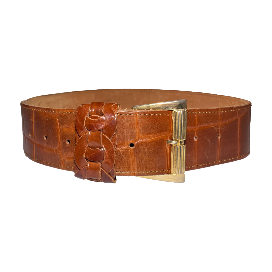 Genuine leather vintage belt