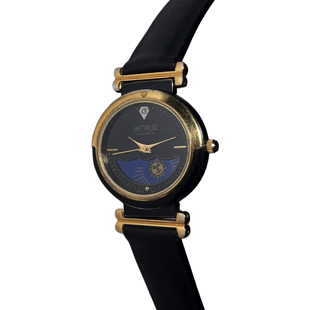 BENRUS SUN and MOON PHASE WATCH