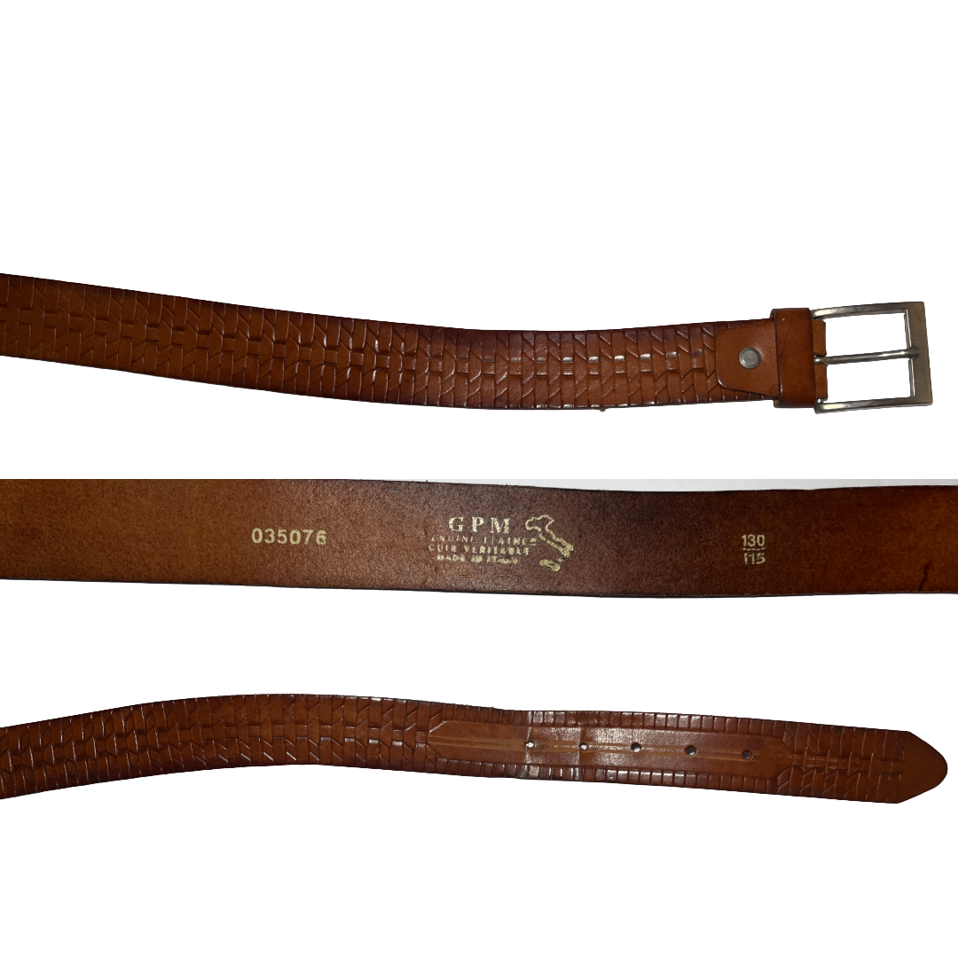 Genuine leather vintage belt