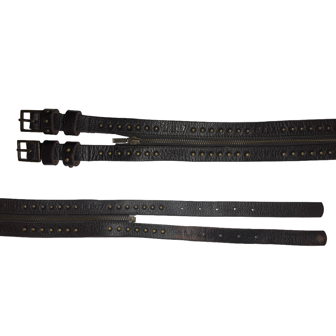 Genuine leather vintage belt