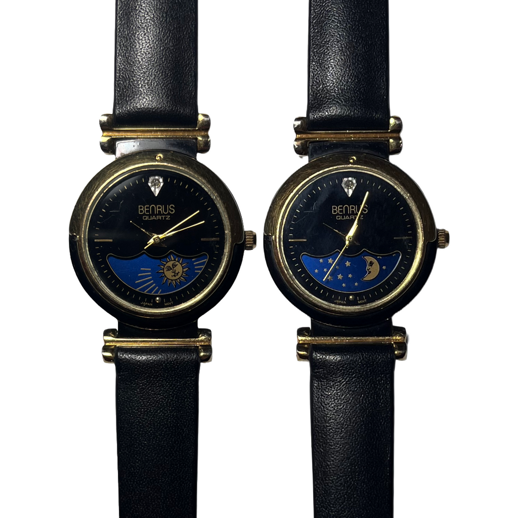 BENRUS SUN and MOON PHASE WATCH