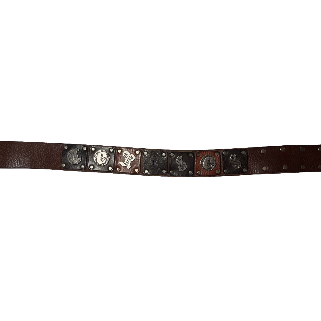 Genuine leather vintage belt