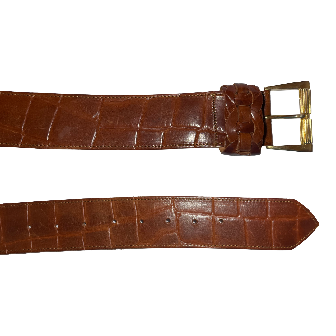 Genuine leather vintage belt