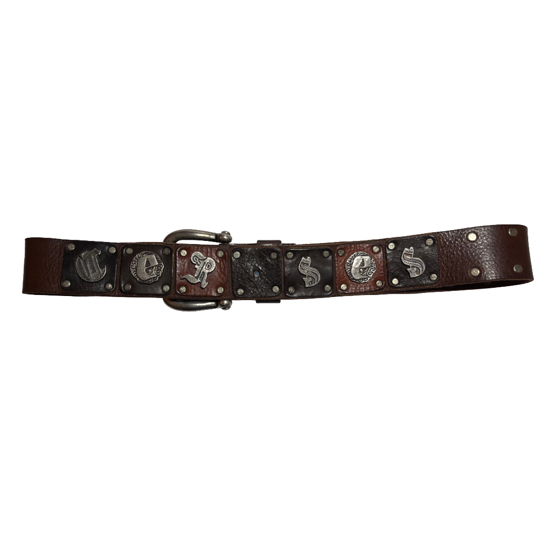 Genuine leather vintage belt