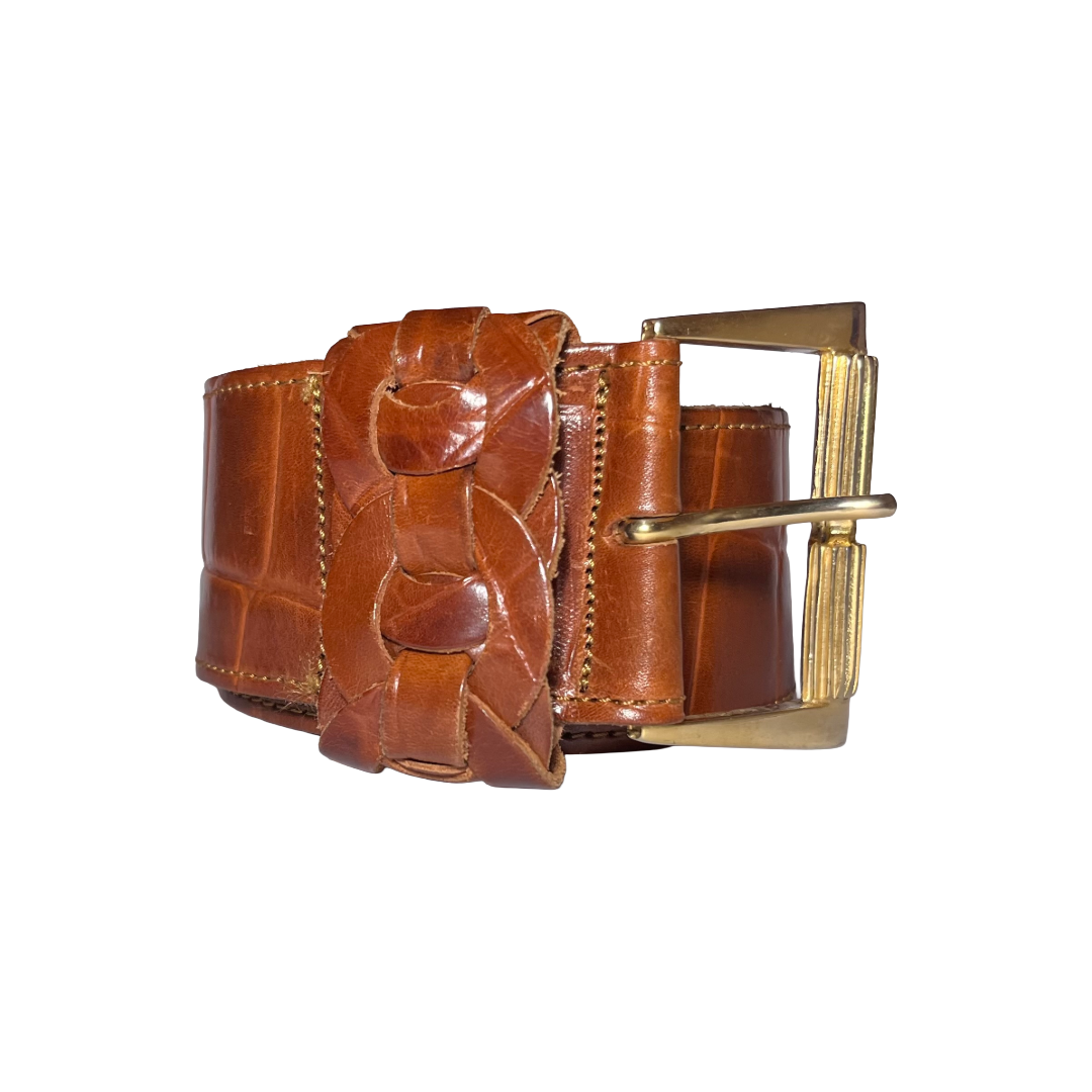Genuine leather vintage belt