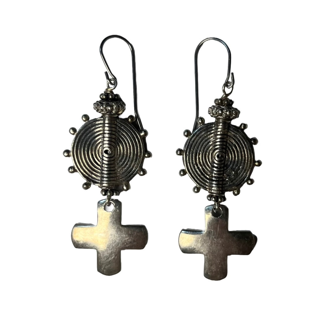 Handcrafted Cross Earrings